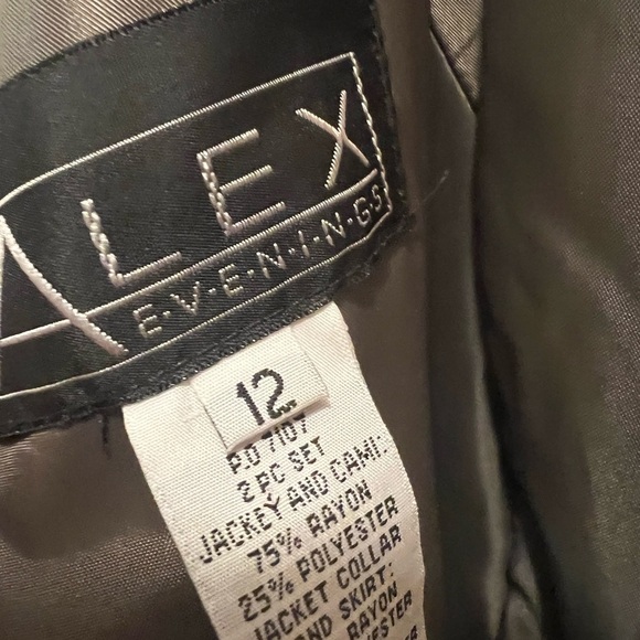 Alex Evenings Gold Two-Piece Set - Picture 8 of 9